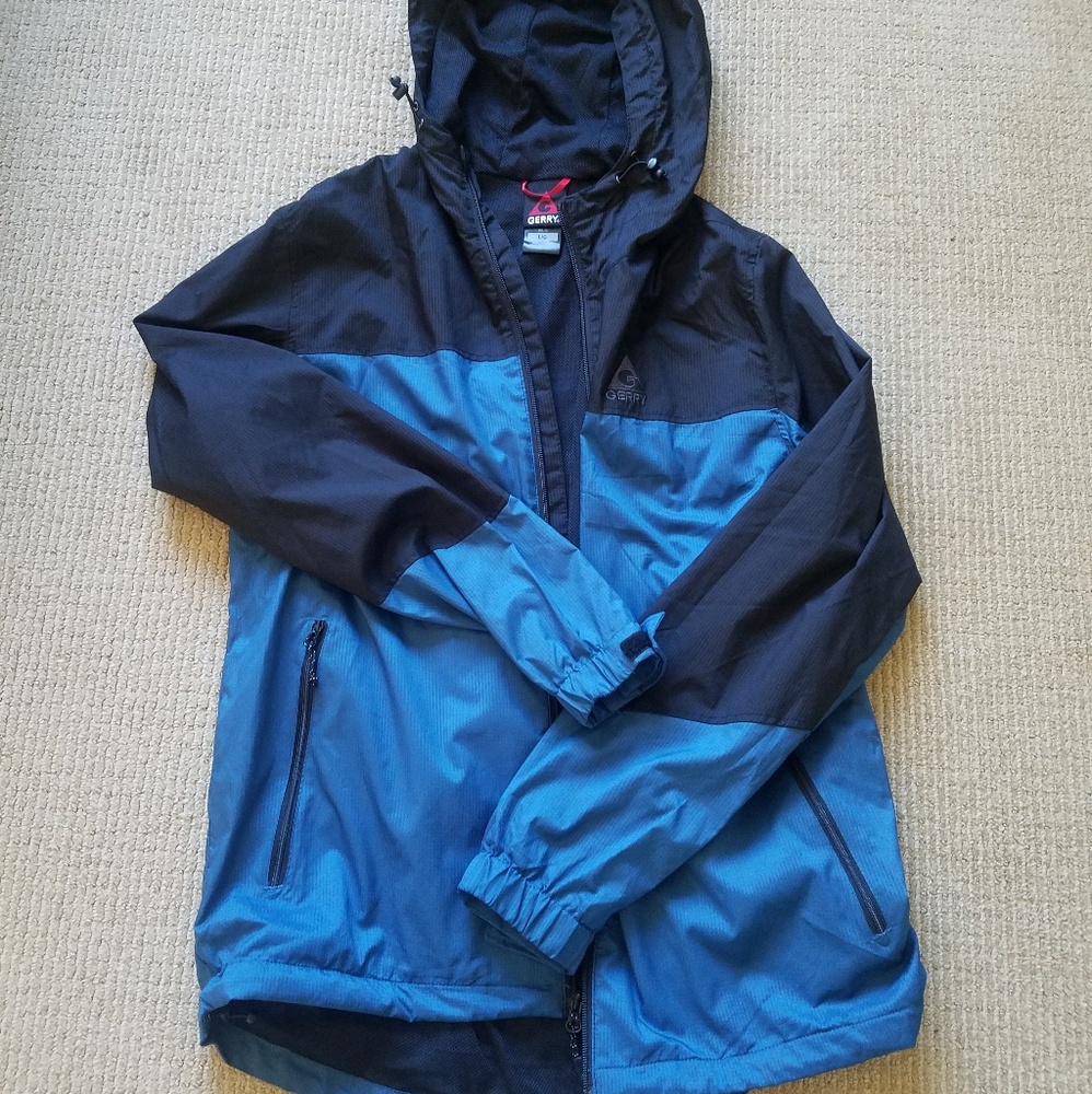 Gerry Men's Lightweight Water Resistant Hooded Coa